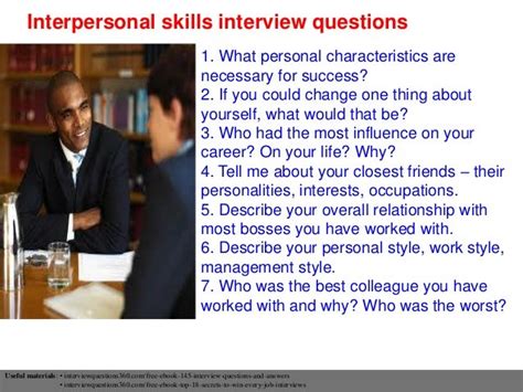 Interpersonal Skills Test Questions Answers