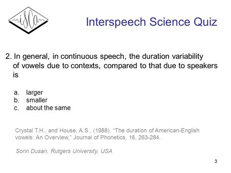 Interspeech journal