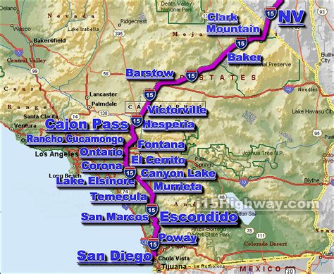 Interstate 15 real-time traffic, road conditions, CHP accident details, construction alerts, lane closures, message signs, wind conditions, and SIG Alerts through San Diego, Riverside, Orange, and San Bernardino counties serving the cities of Los Angeles, San …. 