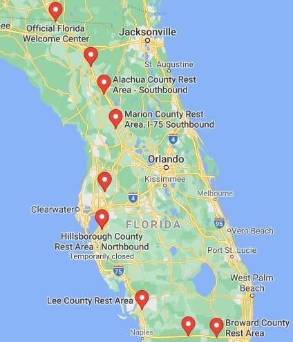 Interstate 75 florida rest areas. Below is a map that shows the location of rest areas along Interstate highways. The map is interactive so you can zoom in closer for more detail, select a … 