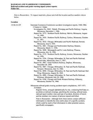 Interstate Commerce Commission Accident Reports