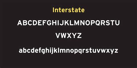 Interstate Font Free Download