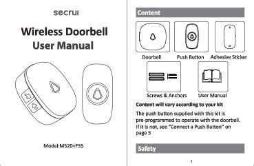 Intertek doorbell wl 3a a manual.  User manual instruction guide for Wireless...