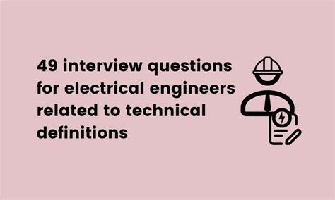 Interview Question Technical Electrical Engineering