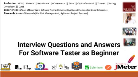 Interview Tester Software Answers Questions