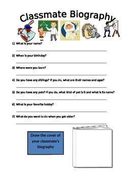 Interview classmate questions for biography examples