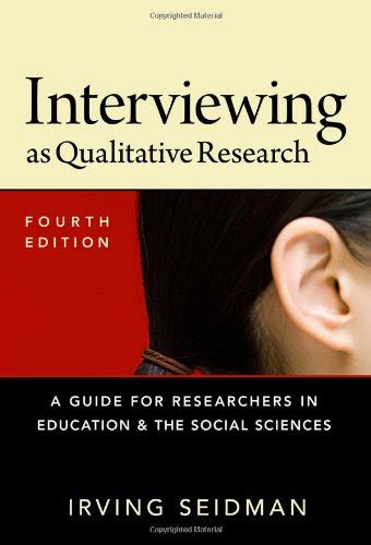 Interviewing as qualitative research a guide for researchers in education and the social sciences fourth edition. - New home sewing machine manual my excel 23 l.