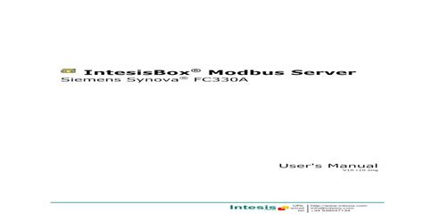 IntesisBox Modbus Server - ID E