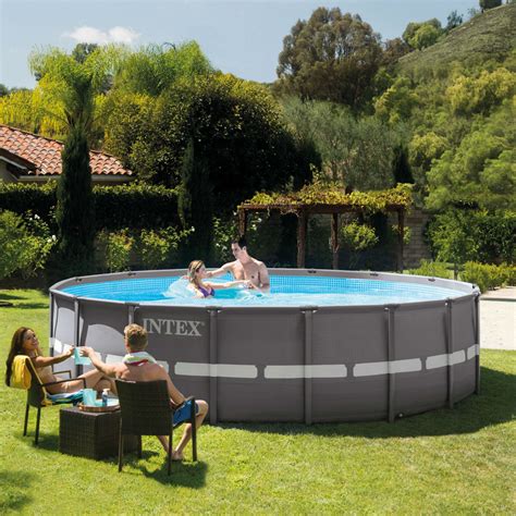Intex Easy Set Pool Filter Systems. Easy Set pools come in many sizes, from 8′ round all the way up to 24′. Easy Set pool packages include an integrated pump and filter unit matched to the pool size. Ratings for filters involve gallons per minute (GPM) of water flow. Common sizes include 530, 1,000, 1,500, and 2,500 GPM.. Intex 16 x 48 pool