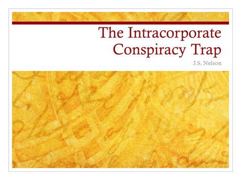 Intracorporate-Conspiracy Doctrine Definition. Legal doctrine th