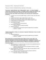 Intro To Ethics Exam 1