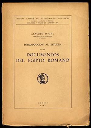 Introducción al estudio de los documentos del egipto romano. - Raum- und zeitlehre immanuel hermann fichtes..