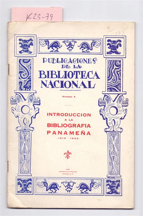Introducción a la bibliografía panameña (1619 1945). - Handbook of plant lectins properties and biomedical applications.