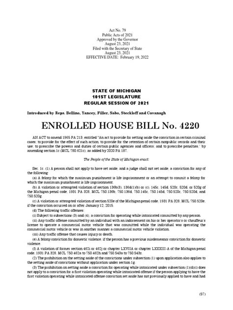 Introduced by Rep. Iden ENROLLED HOUSE BILL No. 4311