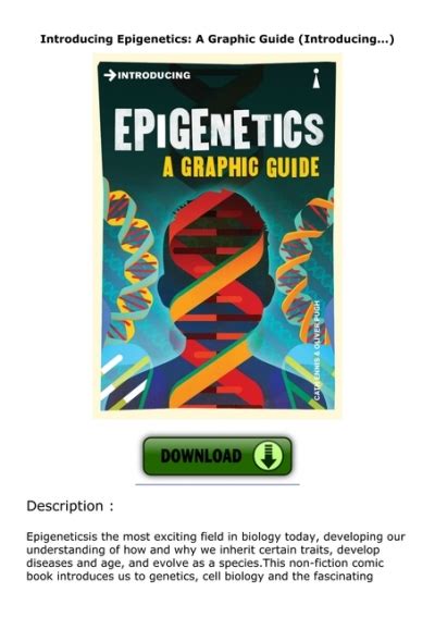 Introducing Epigenetics A Graphic Guide Introducing