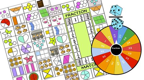 Introducing Fractions Multiplayer games print and Digital Mathcurious