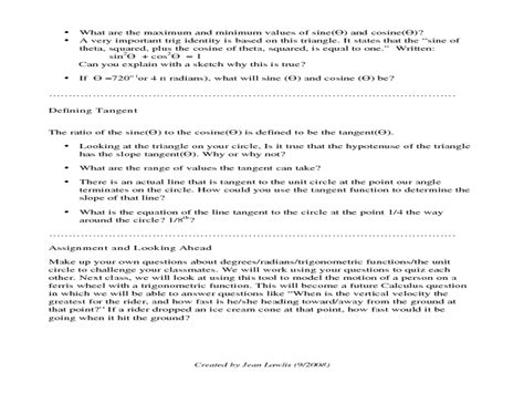 Introducing Trigonometry Lesson Plan for 11th Grade