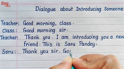 Introducing dialogue in writing