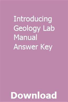 Introducing geology lab manual answer key. - Manual solution operations research 9th edition.