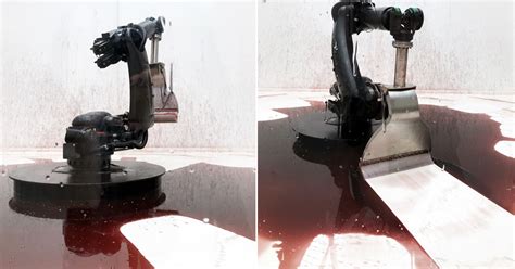 Introducing the Revolutionary Industrial Robot that Continuously Sweeps Blood-like Fluid