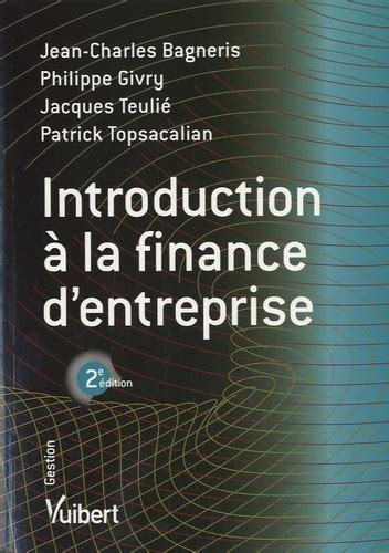 Introduction à la finance d'entreprise 2e édition. - Bolt on thumb for kioti backhoe.
