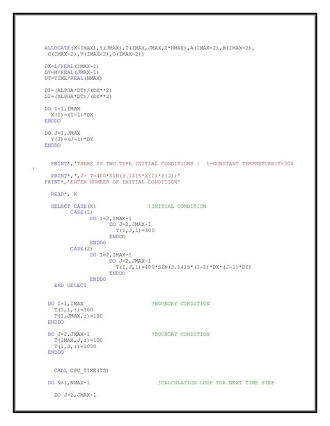Introduction To Cfd Fortran Code