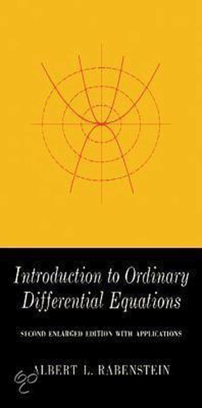 Introduction To Ordinary Differential Equations Second Edition