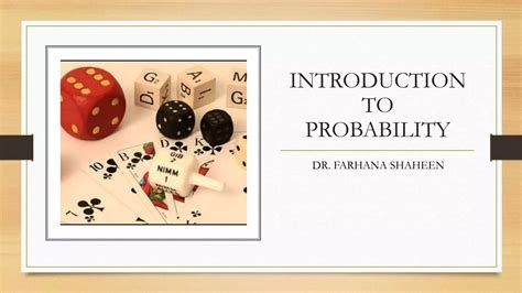 Introduction To Probability