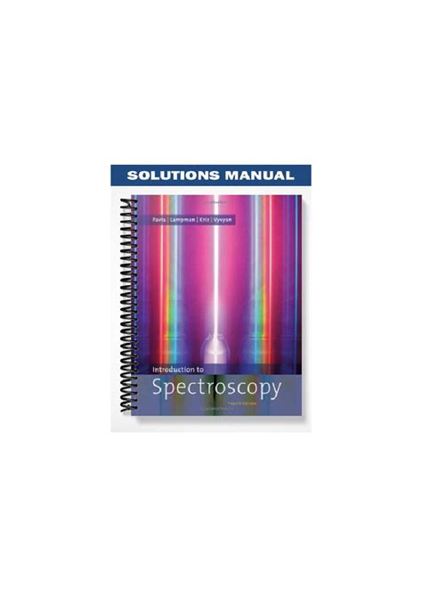 Introduction To Spectroscopy Answers 4th Edition
