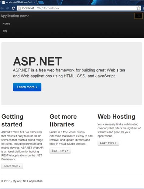 Introduction To Web Project Templates In Visual Studio 2013 Preview