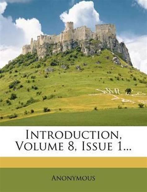 Introduction Volume 8 Issue 1