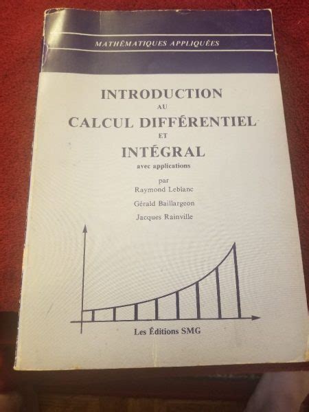 Introduction au calcul différentiel et intégral avec applications. - Quick reference manual for 2007 nissan maxima.
