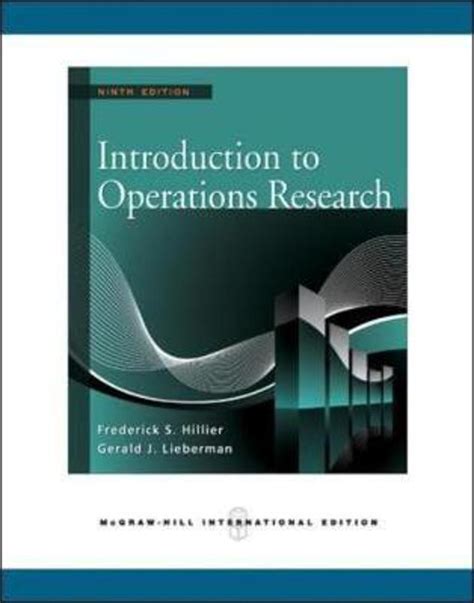 Introduction operations research hillier 9th edition solutions. - Colmar vor und während seiner entwickelung zur reichsstadt..
