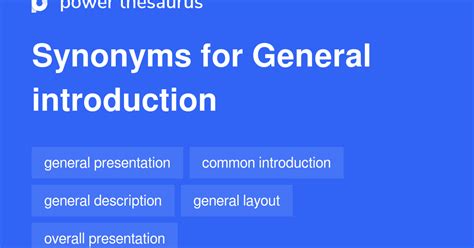 Introduction synonyms - 1 294 Words and Phrases for Introduction