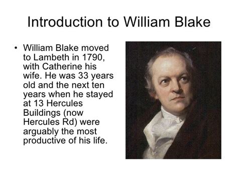 Introduction the biography of william blake sparknotes
