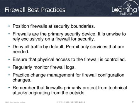 Introduction to Firewalls and Four Best Practices for Implementation