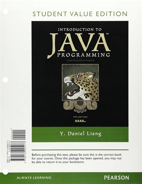 Introduction to Java Programming (3rd Edition)