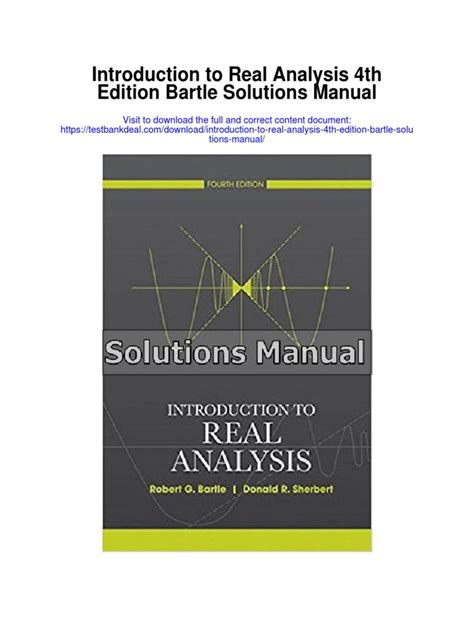 Introduction to Real Analysis - 4th Edition - Solutions and …