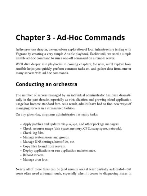 Introduction to ad hoc commands — Ansible Documentation