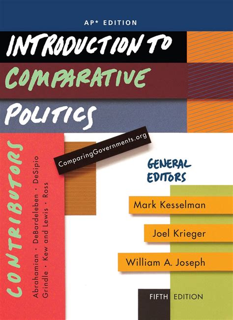 Introduction to comparative politics kesselman study guide. - Guidelines for controlling hazardous energy during maintenance and servicing.