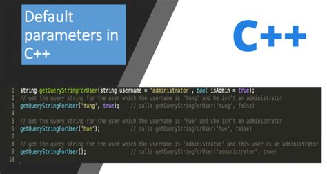 Introduction to default parameters in C++ Desktop of ITers