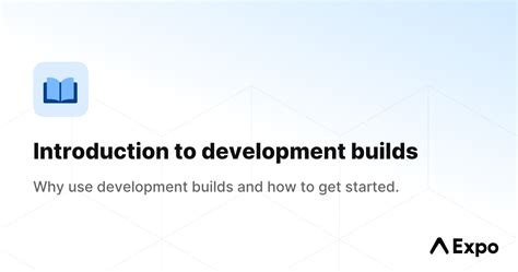 Introduction to development builds Expo Documentation