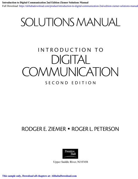 Introduction to digital communication ziemer solution manual. - Simplified building design for wind and earthquake forces parker ambrose series of simplified design guides.