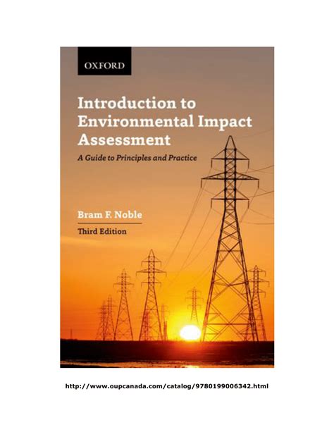 Introduction to environmental impact assessment a guide to principlesand practice. - Café brindisi y otros espacios imaginarios.