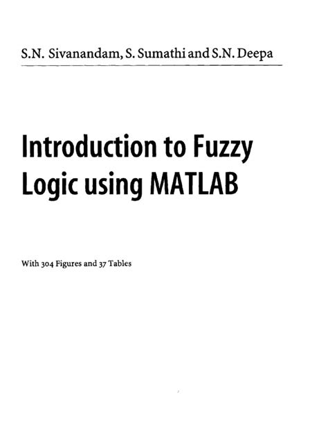 Introduction to fuzzy logic using matlab solutions manual. - 1999 holden rodeo turbo diesel workshop manual.