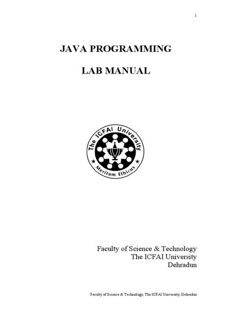 Introduction to java lab manual programs. - Honda cbr 125 r repair manual.