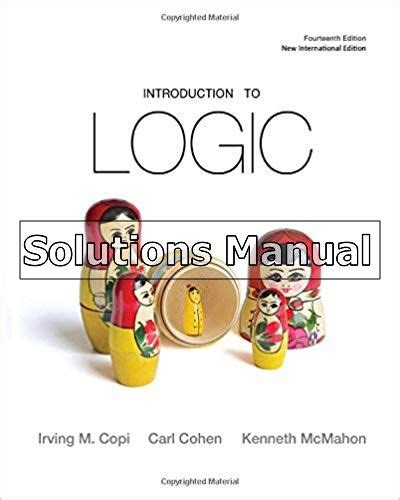 Introduction to logic copi solutions manual. - Lg lre30453sw service manual and repair guide.