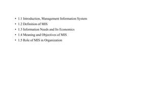 Introduction to management information system abac.  These might include datab...