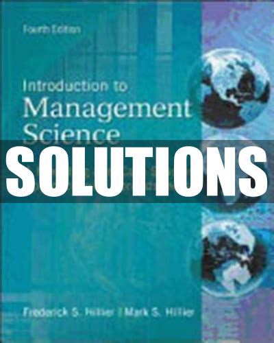Introduction to management science by hillier 4 solution manual. - 2014 manuale del proprietario del vagabondo.