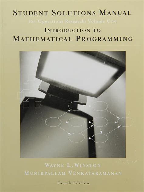 Introduction to mathematical programming winston solution manual. - La guida allo studio per l'esame del secondo semestre 2014 risponde 132205.